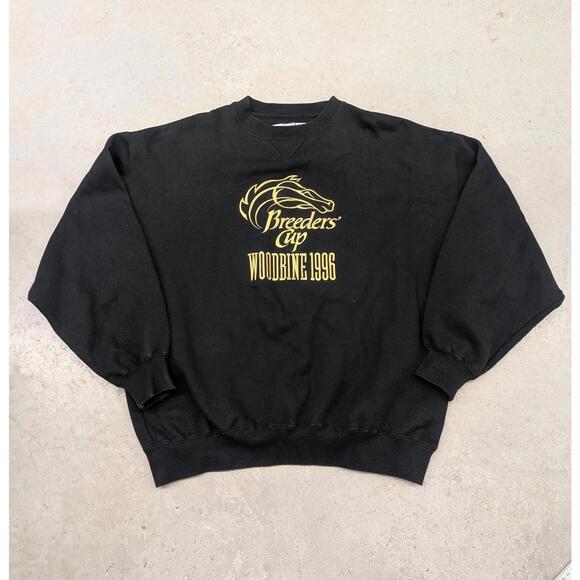 Other - Vintage 1996 Woodbine Race Track Breeders Cup Black Sweater